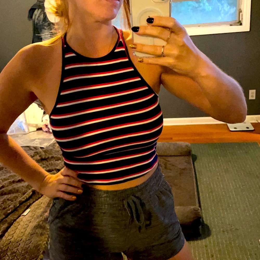 Wild Fable Striped Crop Top